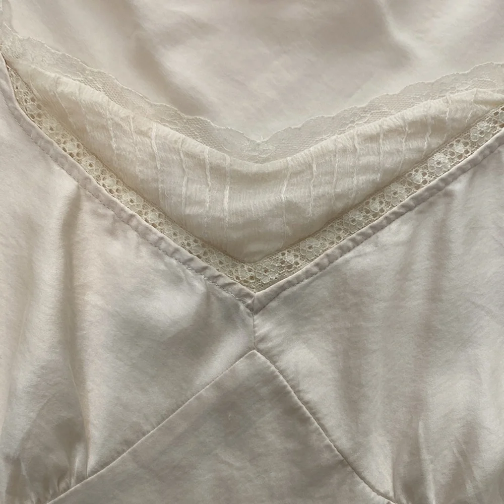 Vintage Sunny Leigh Romantic Silk Blouse size Large - Picture 5 of 7